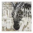 Keilrahmenbild Animals, ca. 100x100cm - Schwarz/Weiß, LIFESTYLE, Holz/Textil (100/100cm) - MÖMAX modern living