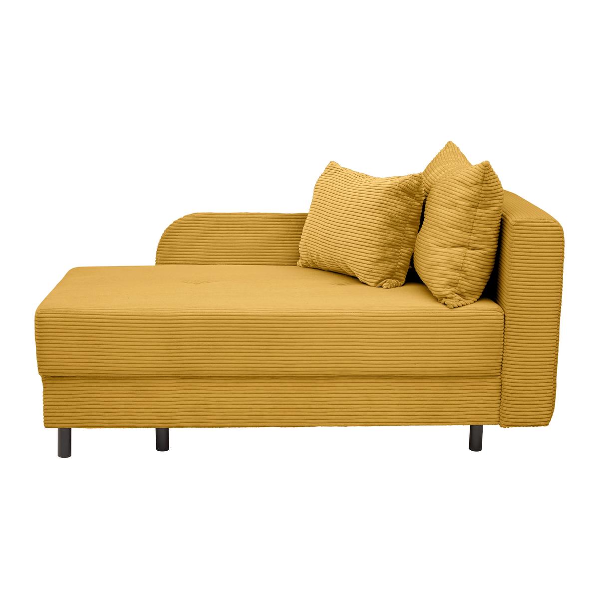 Liege Nova Senfgelb - Senfgelb/Schwarz, MODERN, Holz/Textil (145/62/85cm) - Mömax