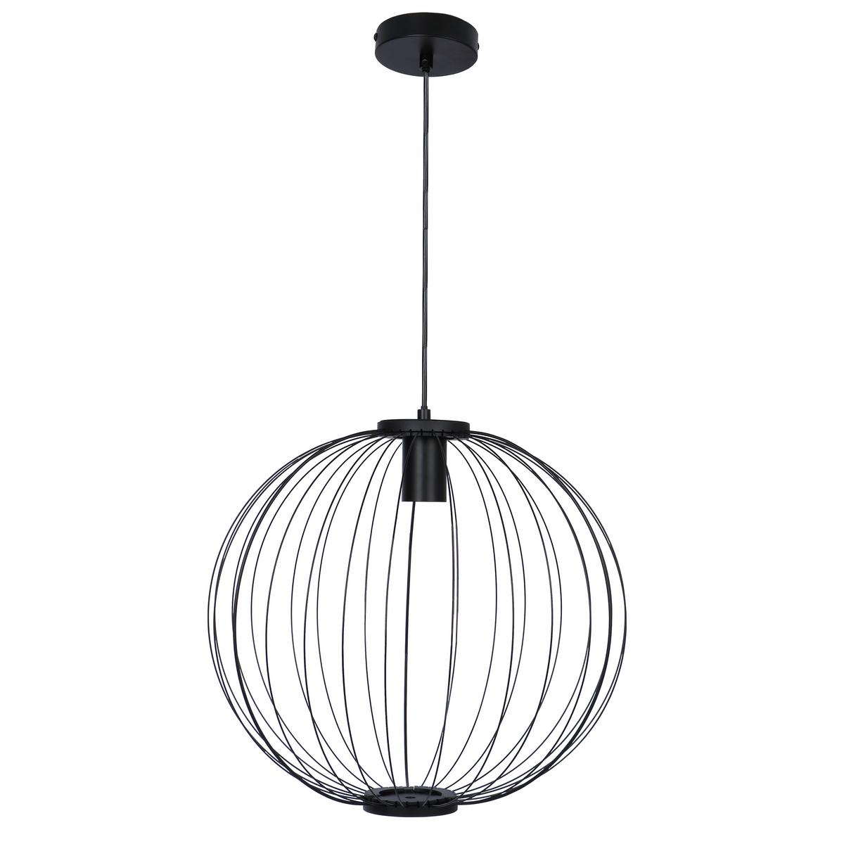 HÄNGELEUCHTE SANDA - Schwarz, Romantik / Landhaus, Metall (40/120cm) - Modern Living