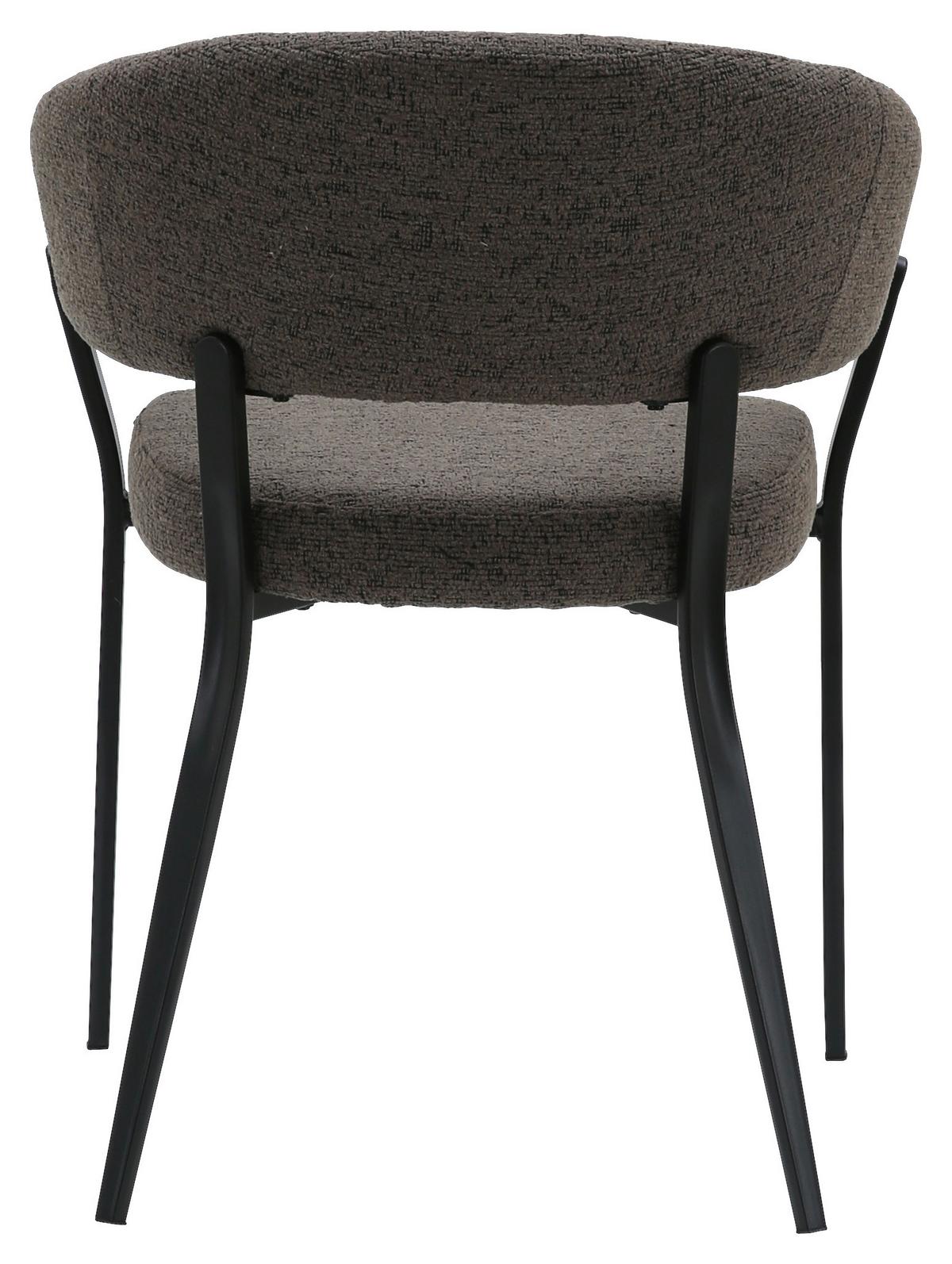 Stolica Zita - siva/crna, Moderno, metal/tekstil (60/78/56cm) - Premium Living