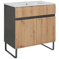 Waschtischkombi in Artisan Eiche - Modern, Holzwerkstoff (80/69/48cm) - Premium Living