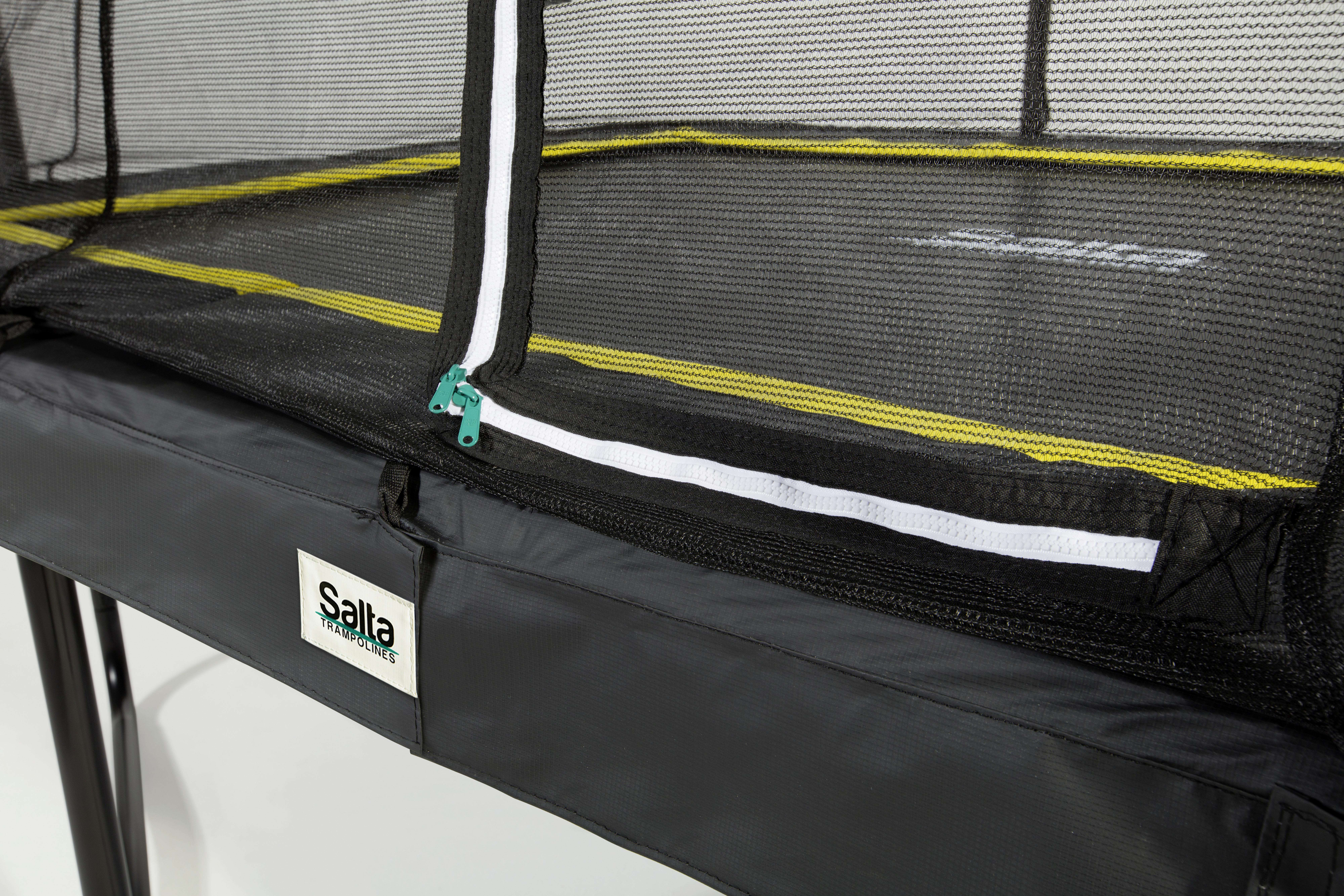 Trampolin Salta Comfort Schwarz - Schwarz, KONVENTIONELL, Metall (214/305cm) - Salta