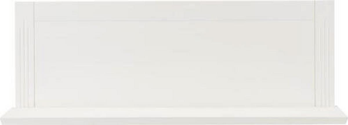 Wandboard Elena Weiss - Weiss, Romantik / Landhaus, Holz (100/35/25cm) - Zandiara