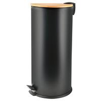 Abfalleimer Adonis - Schwarz, Basics, Metall (29,5/63/29,5cm) - Spirella