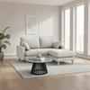 SOFFA ILLA - ljusgrå, Modern, trä/textil (154/84/86cm) - Bessagi Home
