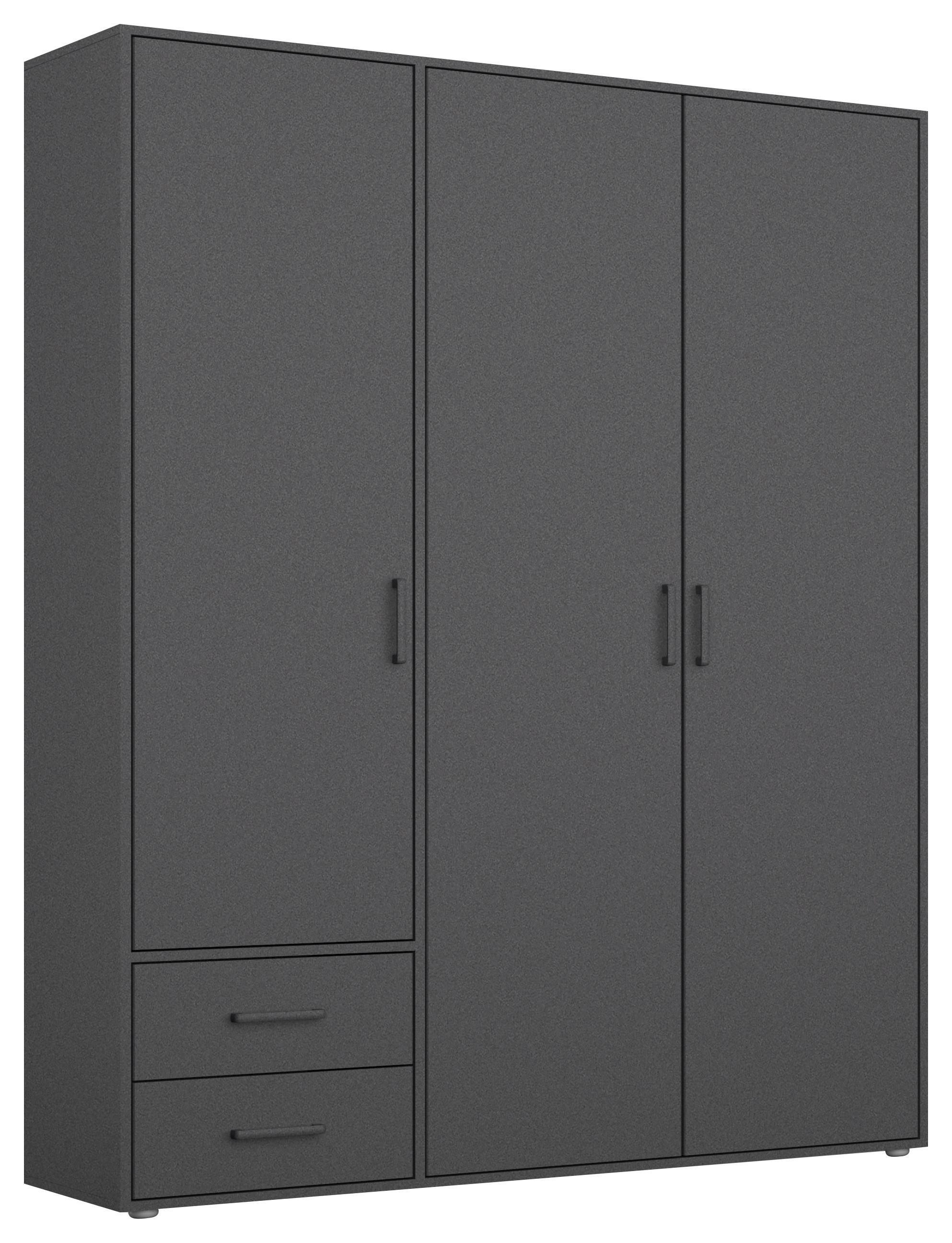DULAP  USI ROTATIVE VOYAGER - gri, Modern, material pe bază de lemn (140/194/53cm) - Modern Living