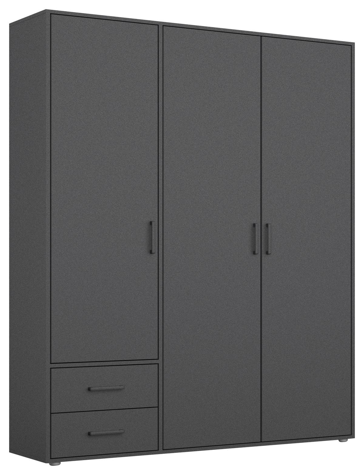 DULAP  USI ROTATIVE VOYAGER - gri, Modern, material pe bază de lemn (140/194/53cm) - Modern Living
