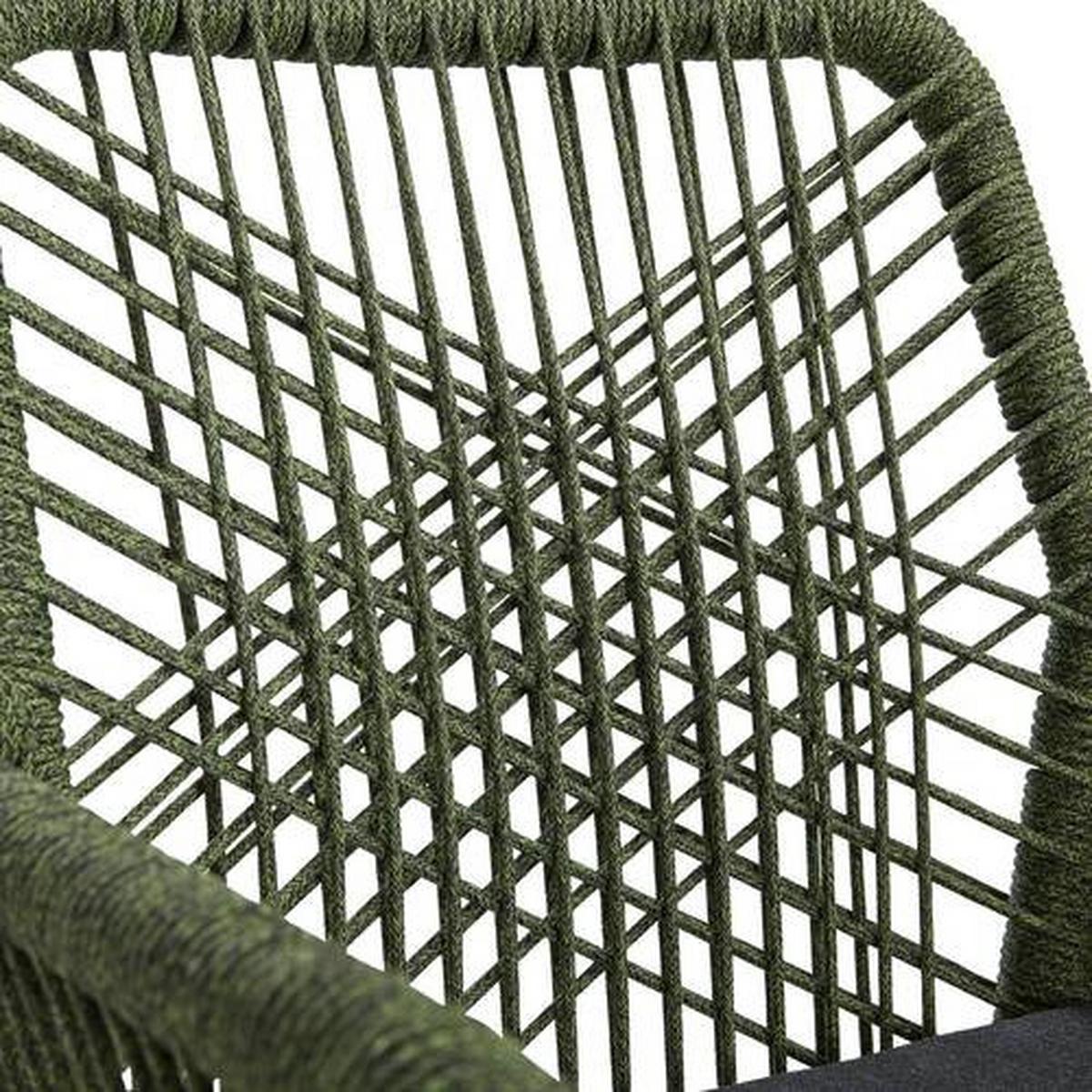 FOTEL OGRODOWY HELA - zielony/czarny, Design, metal/tkanina (57/89/60cm) - Mömax