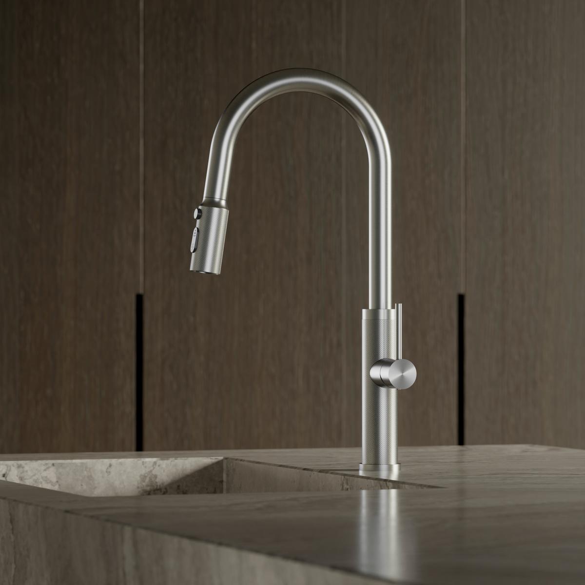 Küchenarmatur 1001495 BS Edelstahlfarben - Edelstahlfarben, Design, Metall (4,3/45,4/23cm) - Dieter Knoll