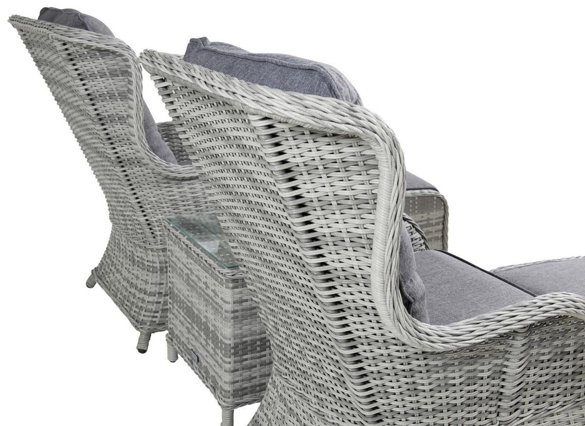 GARTENSET VIKELUND - Grau, KONVENTIONELL, Holz - Gardenson