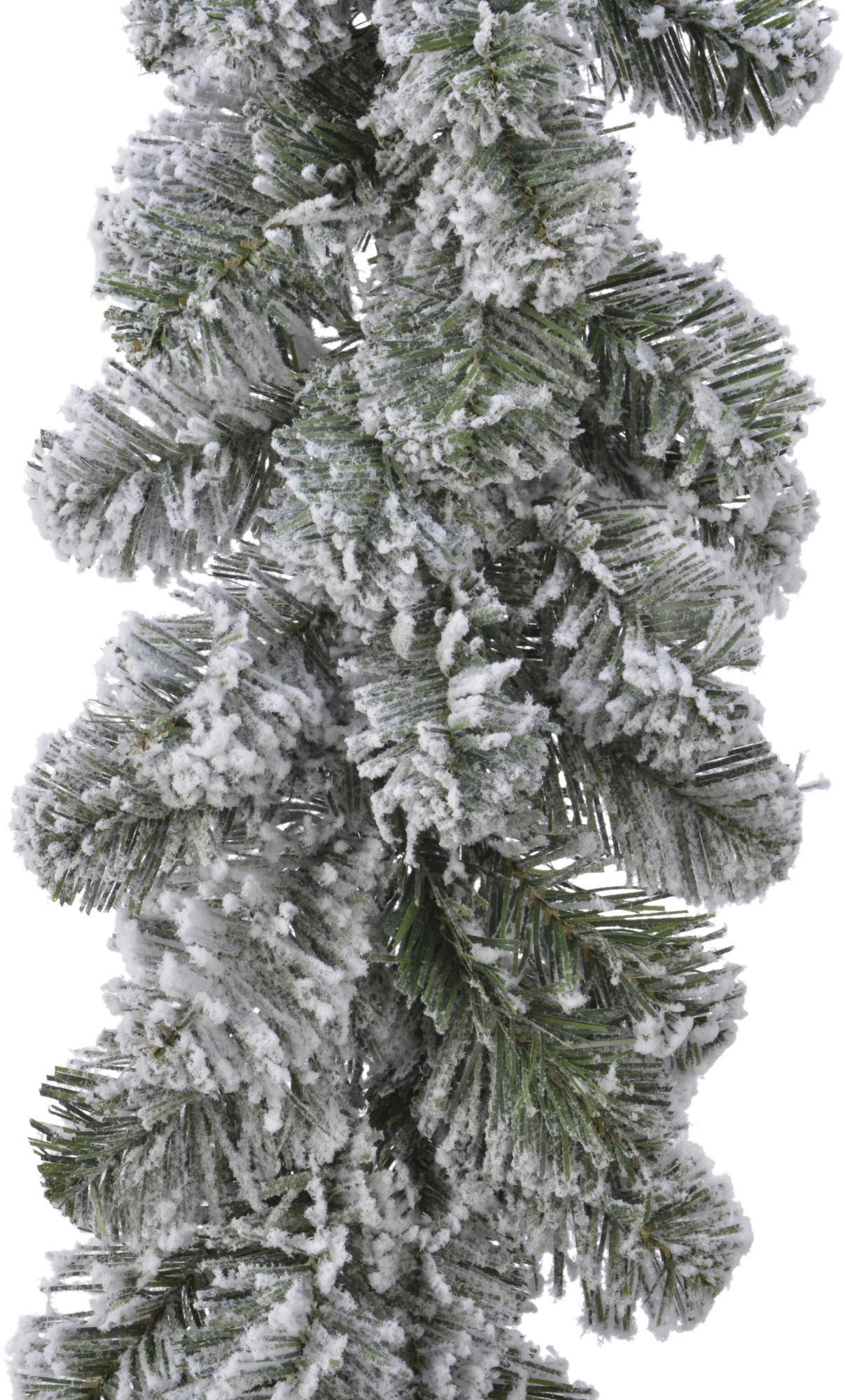 GIRLANDA CHOINKOWA 9683175 - 680468 - zielony, Basics, tworzywo sztuczne/metal (25/270cm) - X-Mas