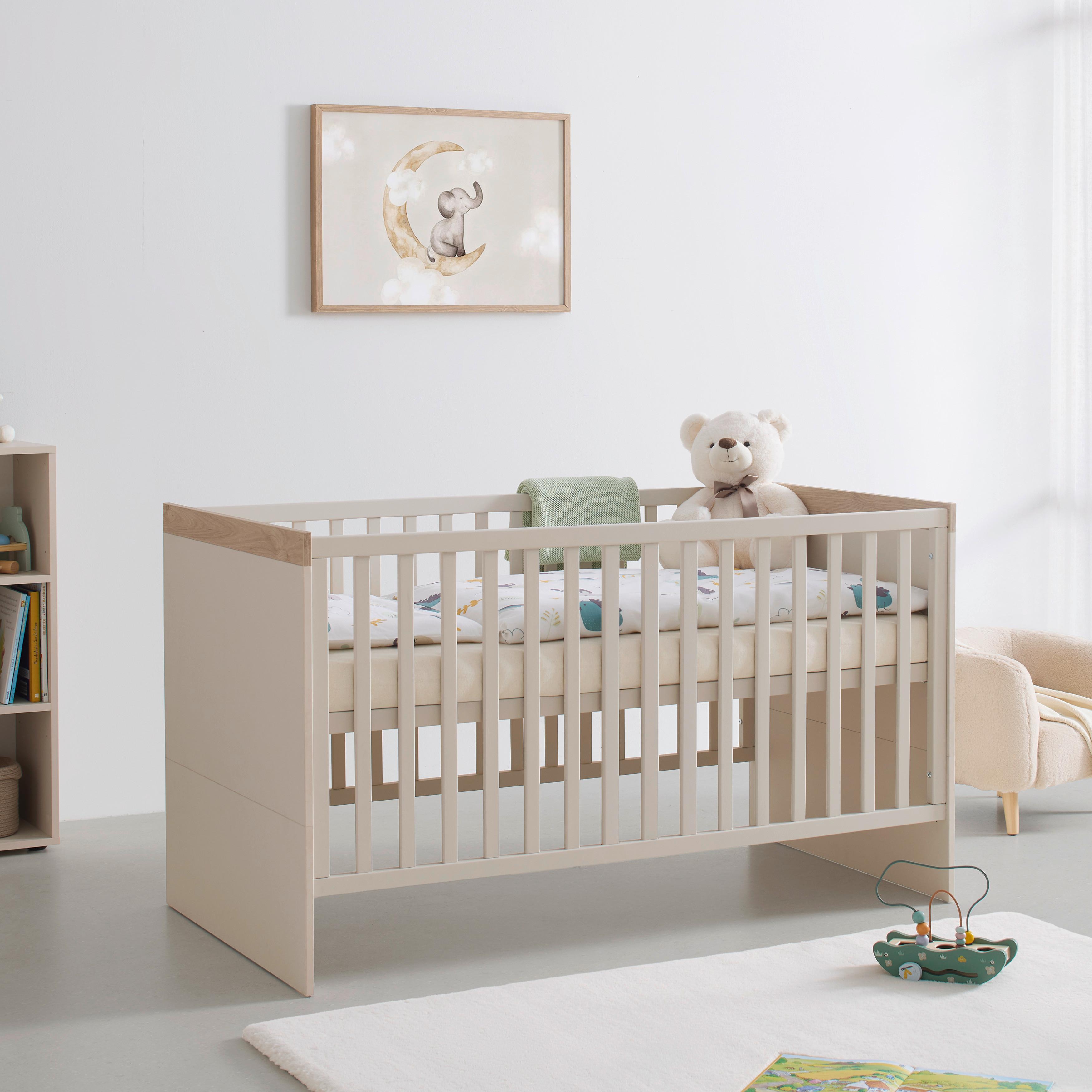 Gitterbett Dolce Bambino Kaschmirfarben - Kaschmir, KONVENTIONELL, Holzwerkstoff (70/140cm) - Roba