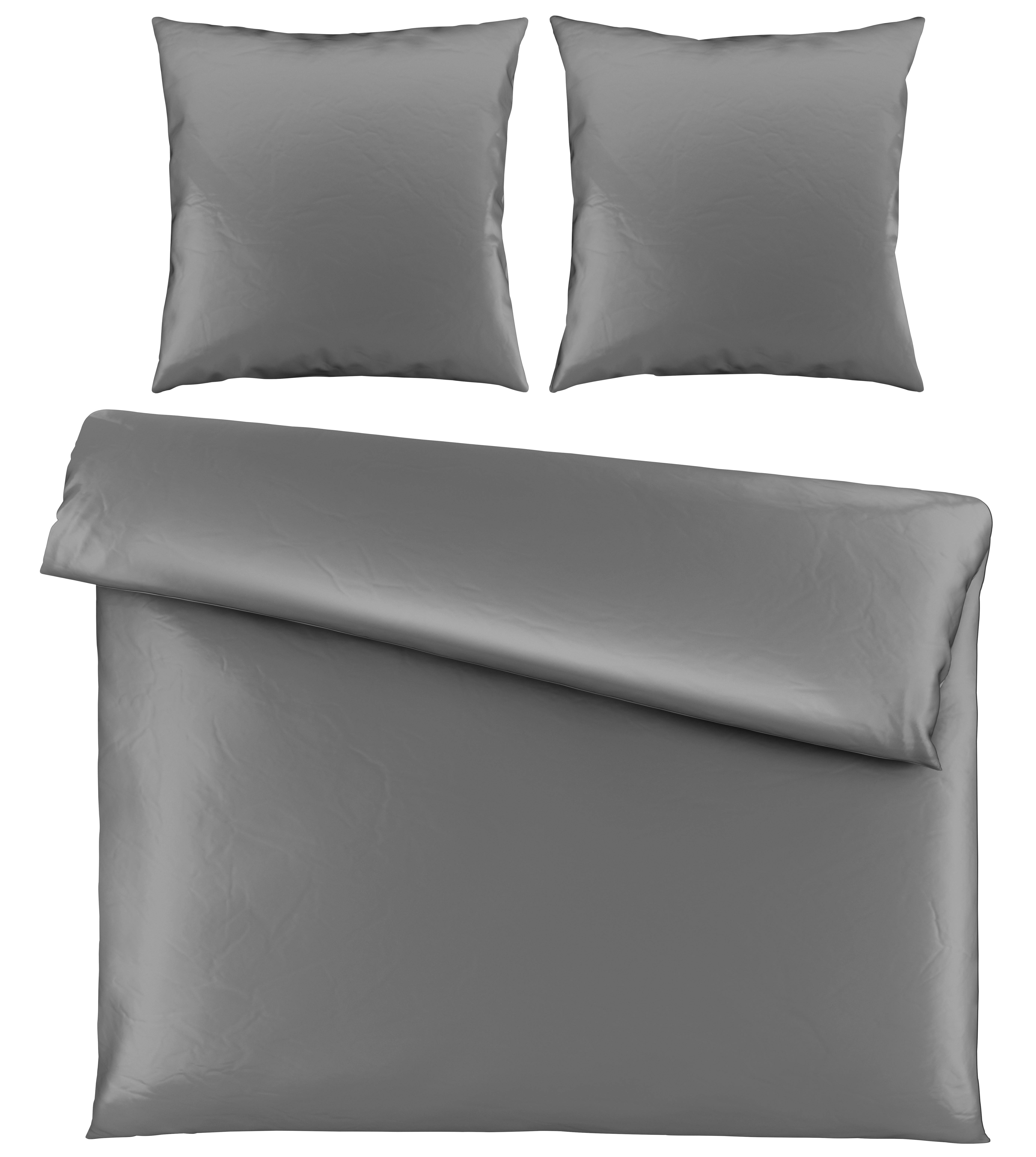 Bettwäsche Victoria XXL Anthrazit ca. 200x200cm - Anthrazit, MODERN, Textil (200/200cm) - Mömax