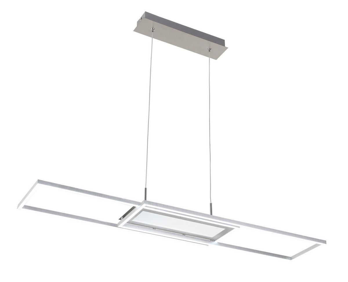 LAMPA WISZĄCA LED NOYA *SBN*SH* - kolor aluminiowy, Trend, tworzywo sztuczne/metal (105/27cm) - Novel