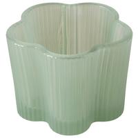 Teelichthalter Fiona I Hellgrün - Hellgrün, Basics, Glas (7,5/6cm) - Mömax
