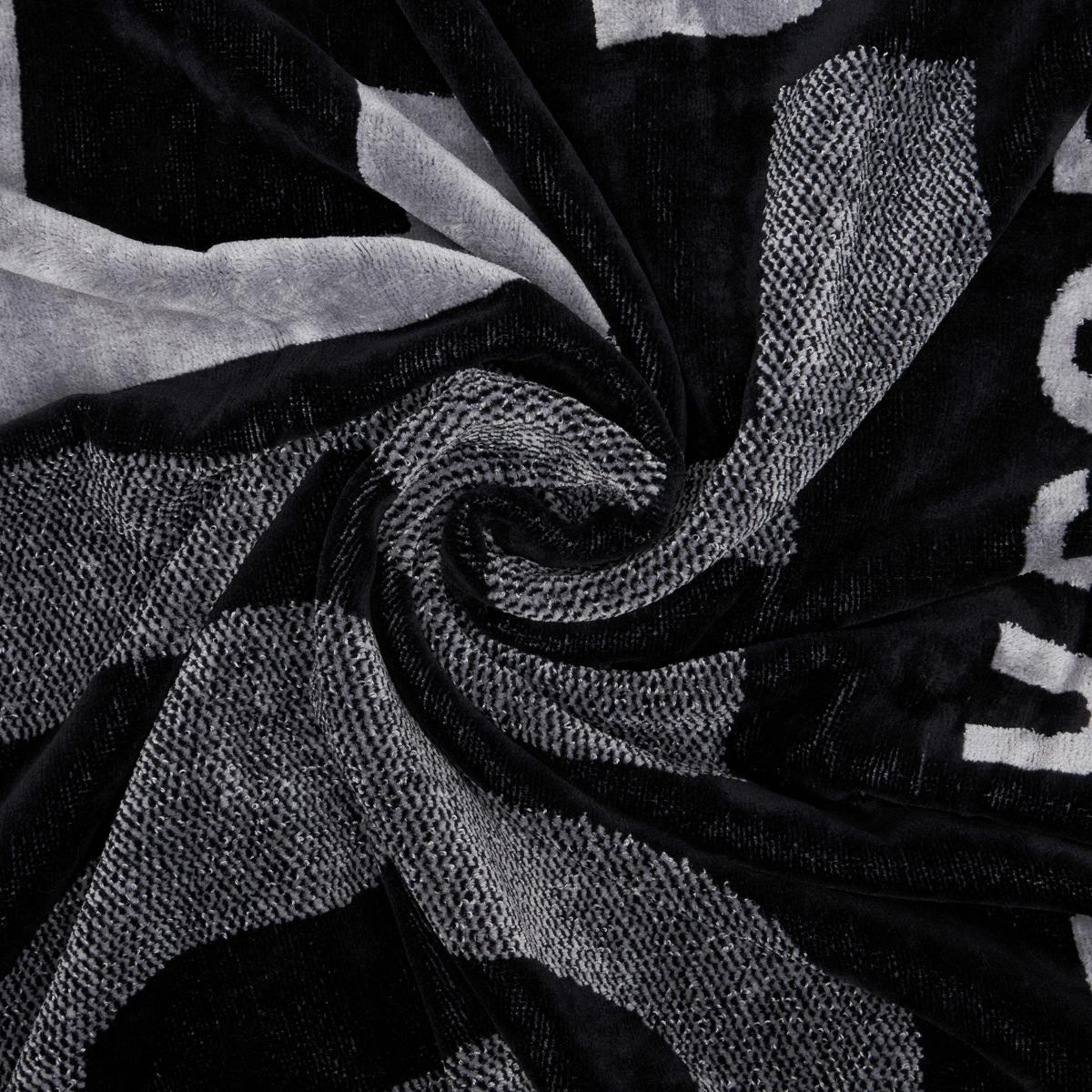 RĘCZNIK PLAŻOWY SMILE - czarny, Basics, tkanina (95/180cm) - Diesel