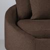 Ecksofa Axel Braun - Schwarz/Braun, Modern, Textil/Metall (291/250cm) - Mömax