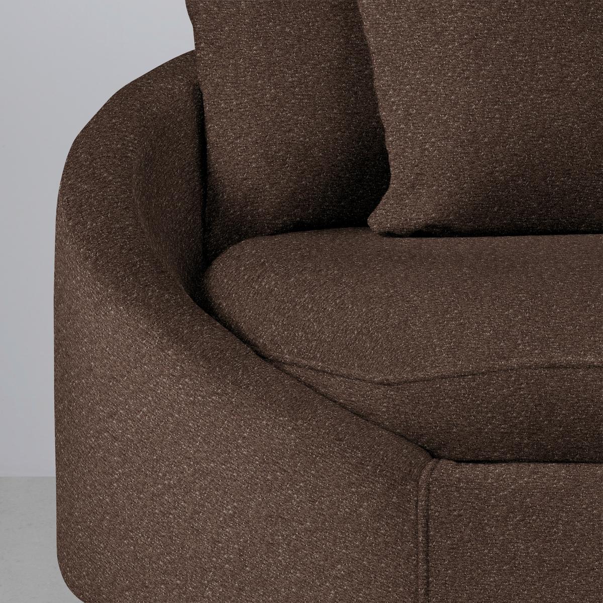 Ecksofa Axel Braun - Schwarz/Braun, MODERN, Textil/Metall (291/87/250cm) - Mömax