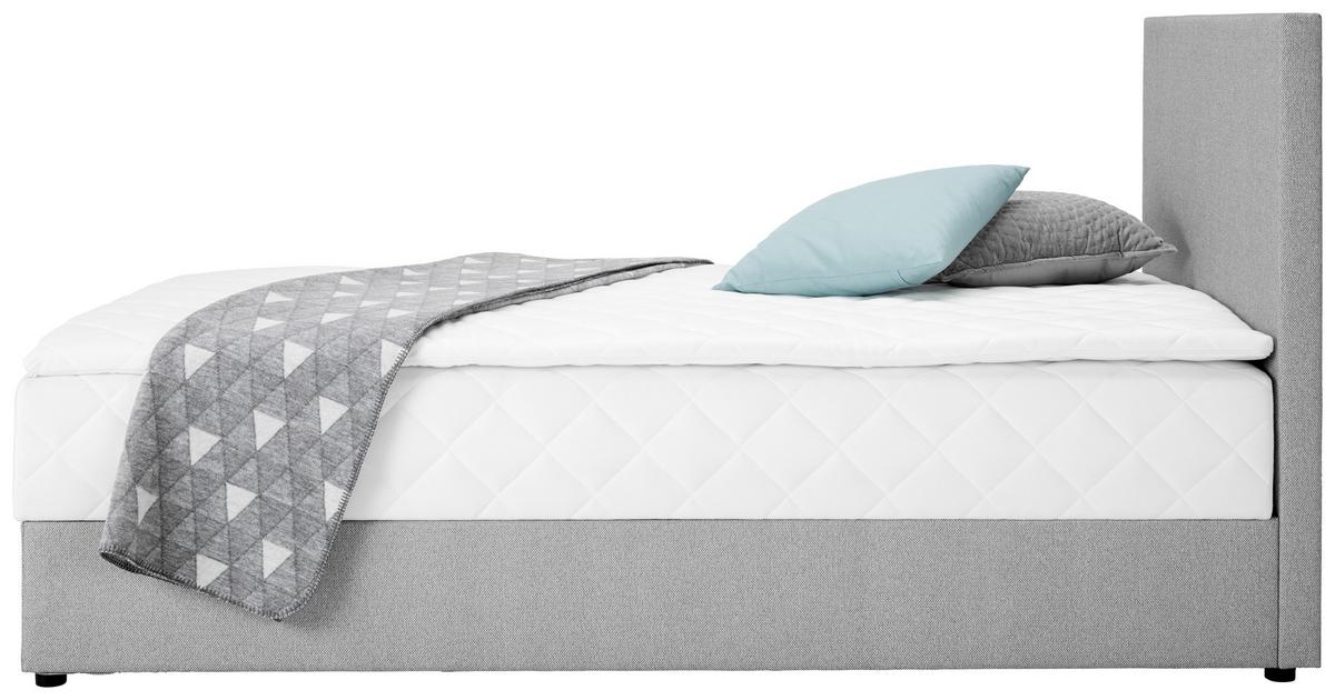 Boxbett Boxy in Grau ca. 120x200cm - Grau, KONVENTIONELL, Textil (120/200cm) - Based
