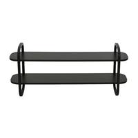 TV-Element Bend Schwarz - Schwarz, MODERN, Holzwerkstoff/Metall (100/44/27cm) - Based