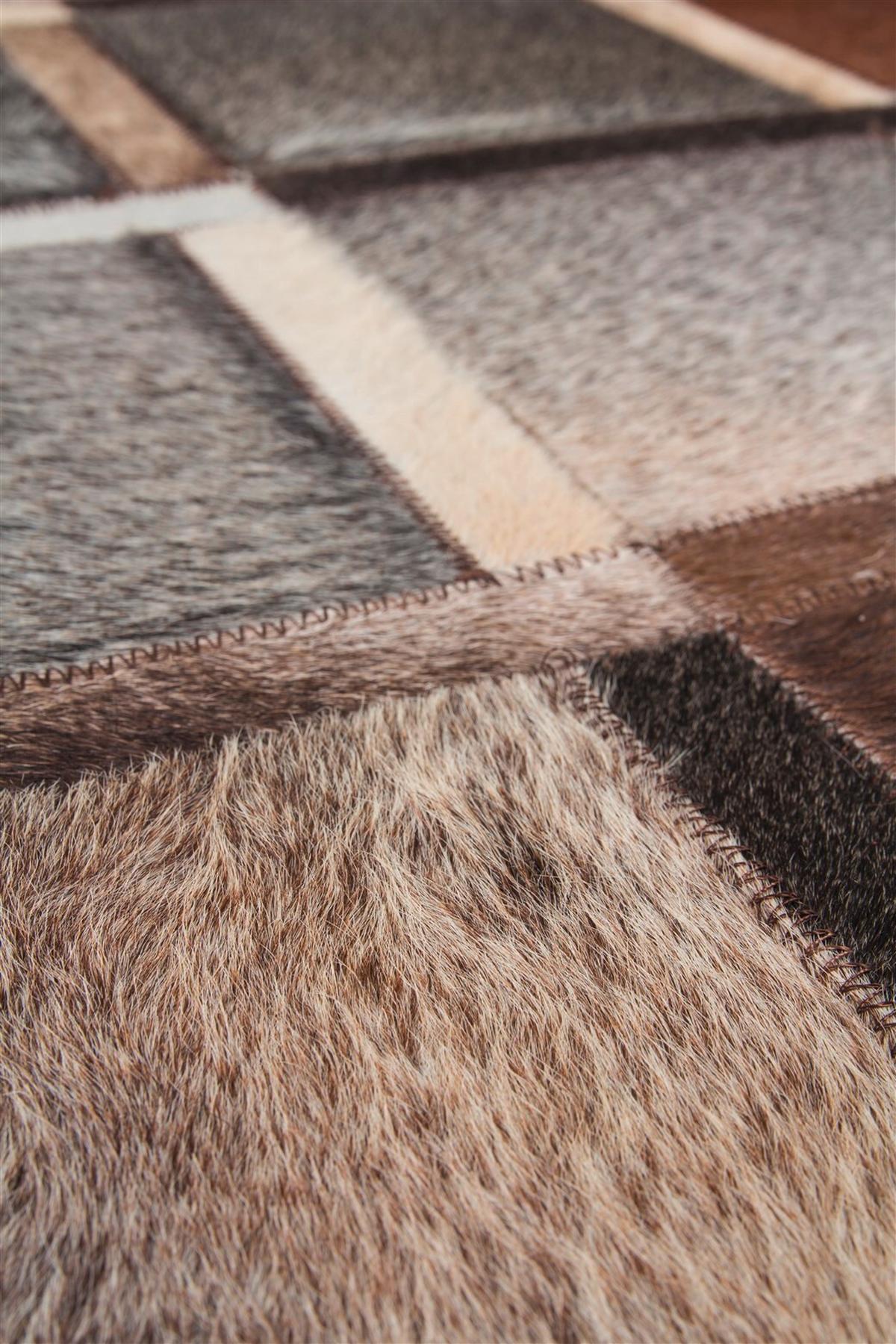 FLACHWEBETEPPICH LAVISH 410 GRAU - Grau, Basics, Leder (160/230cm) - Kayoom