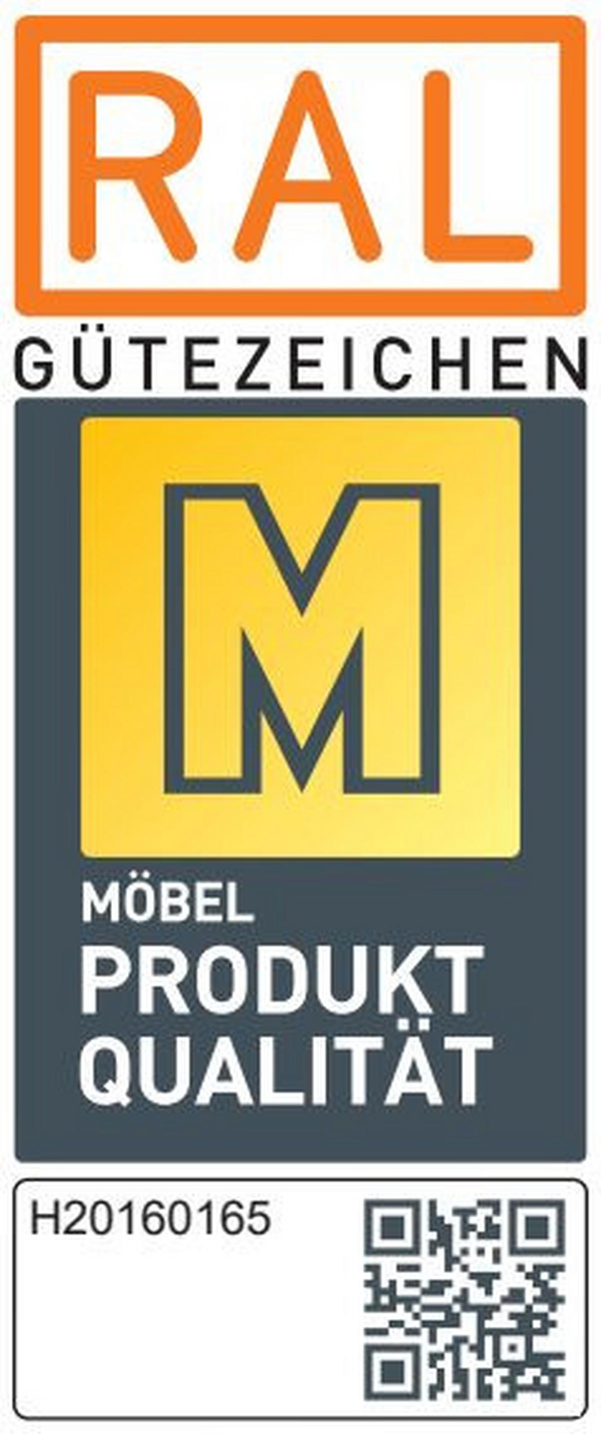 Küchenblock IBZ ohne Geräte ca. 310 cm Weiß - Edelstahlfarben/Eichefarben, Design, Holzwerkstoff/Metall (310cm) - Impuls