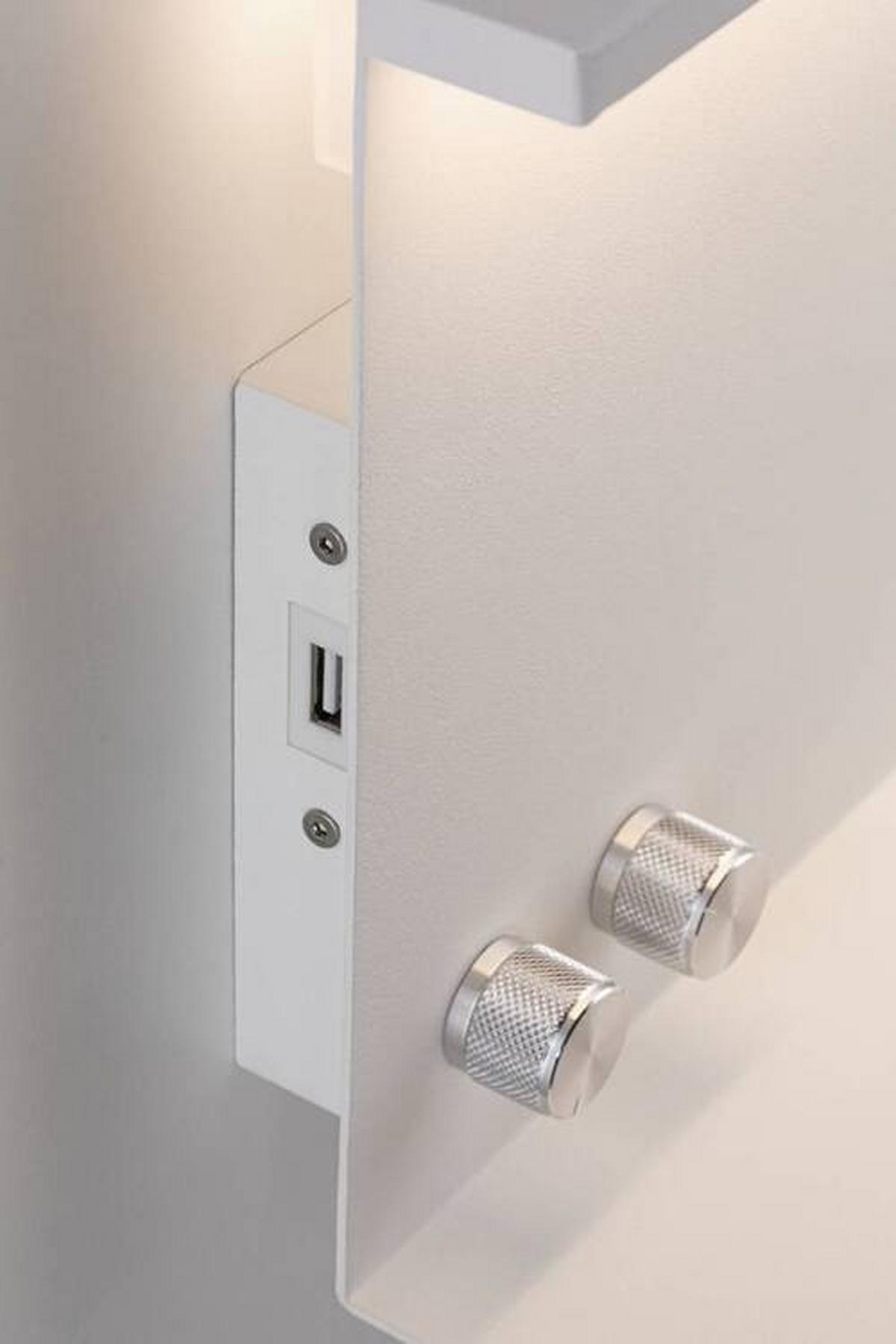 LED-Wandleuchte Jarina in Weiß max. 4,5/1,6 Watt - Weiß, Design, Metall (35/20cm) - Paulmann
