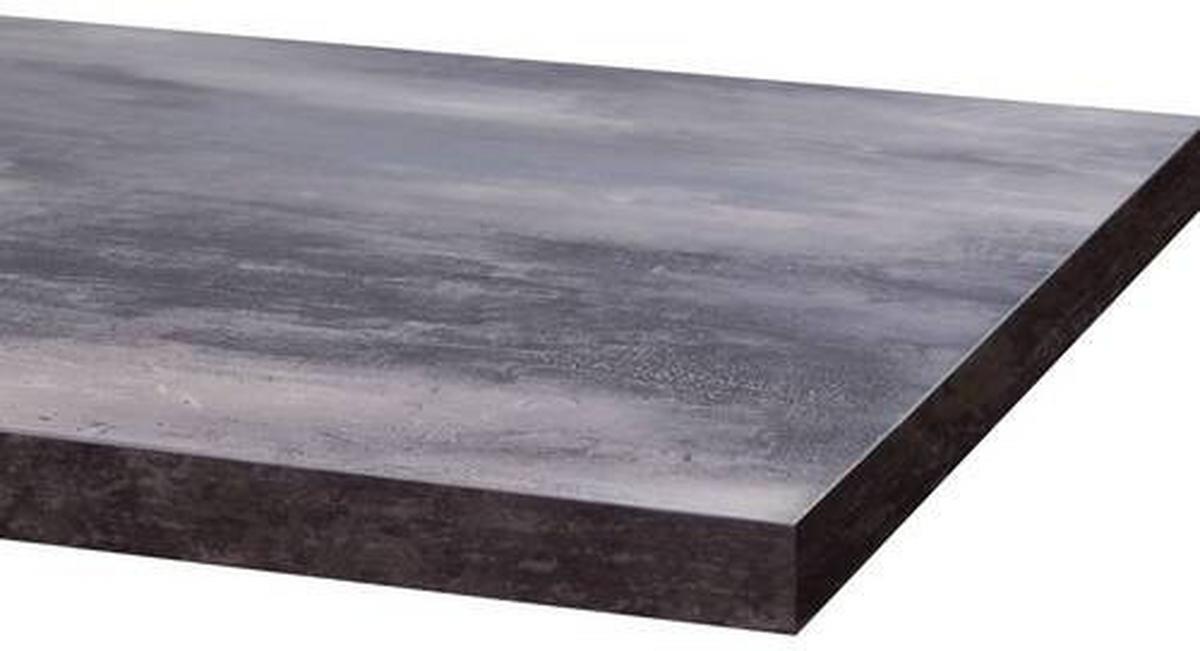 Küchenblock Lucca Weiß B: ca. 270cm - Graubraun/Alufarben, KONVENTIONELL, Holzwerkstoff/Kunststoff (270cm) - FlexWell