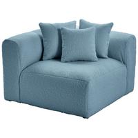 Modul Sofaelement Bloom Ecke Blau - Blau, Trend, Textil (115/70/115cm) - Livetastic