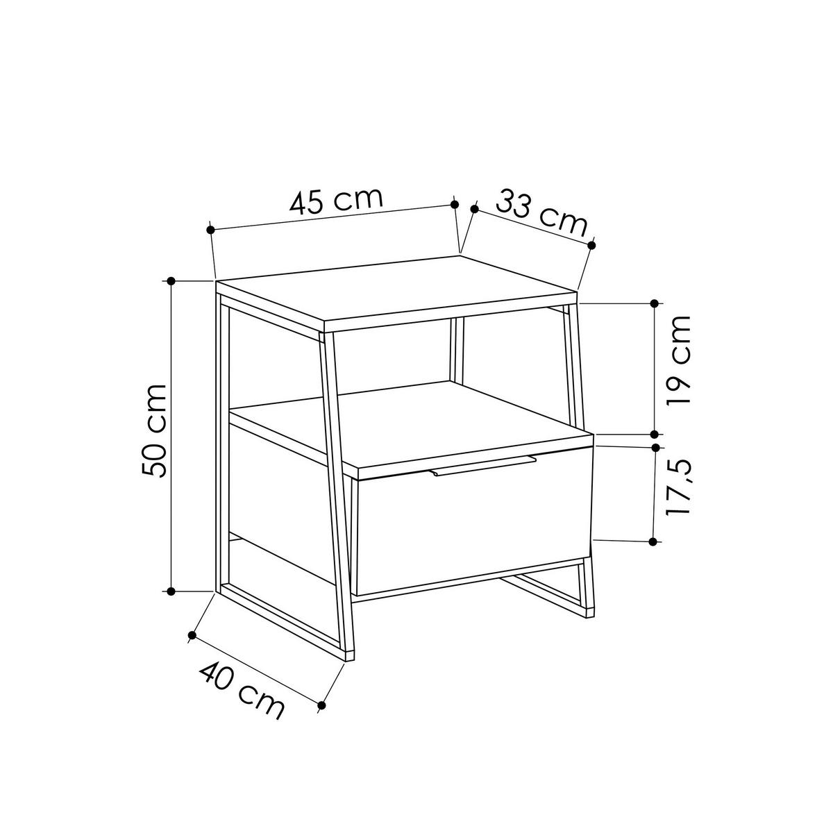 Mizica Pal - bela, Design, leseni material (45/40/50cm) - Livetastic