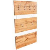 Panou cuier Moya - alb/culoare lemn stejar, Modern, plastic/material pe bază de lemn (70/99/2cm) - Modern Living