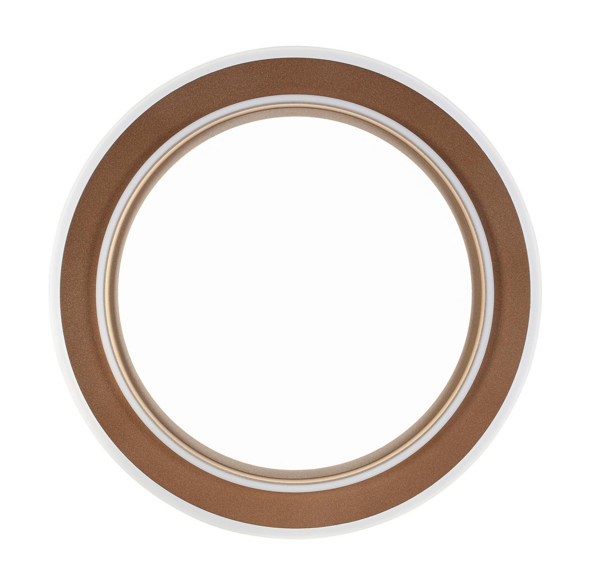 LED-Deckenleuchte Prol Weiß/Cappuccino max. 24 Watt - Champagner/Weiß, MODERN, Kunststoff/Metall (46/5,5cm) - Mömax