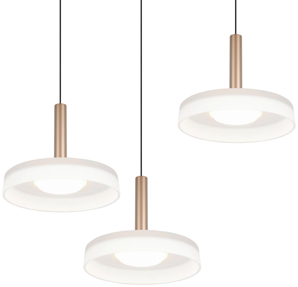 LAMPA ZWIESZANA LED 354930365 CELESTE - biały/brązowy, Design, metal/szkło (35/200cm) - Trio Leuchten