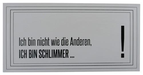 Dekoschild Wording aus Eisen - Design, Metall (40/20cm)