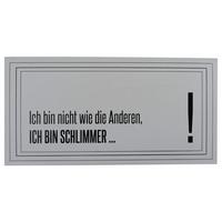 Dekoschild Wording aus Eisen - Design, Metall (40/20cm)
