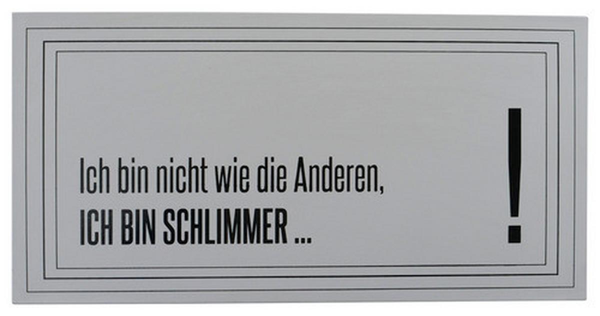Dekoschild Wording aus Eisen - Design, Metall (40/20cm)