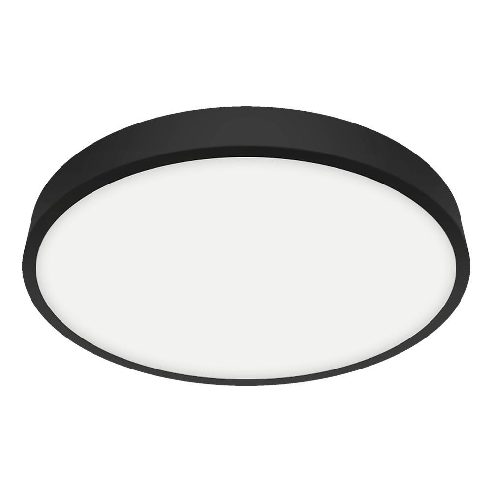 LED Mennyezeti Lámpa Lenys 27cm - fekete/fehér, műanyag/fém (27/3/27cm)