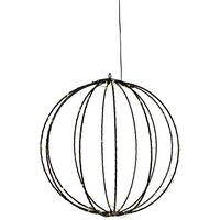 Dekokugel Simon Schwarz max. 0,6 Watt - Schwarz, Kunststoff/Metall (30cm) - Mömax