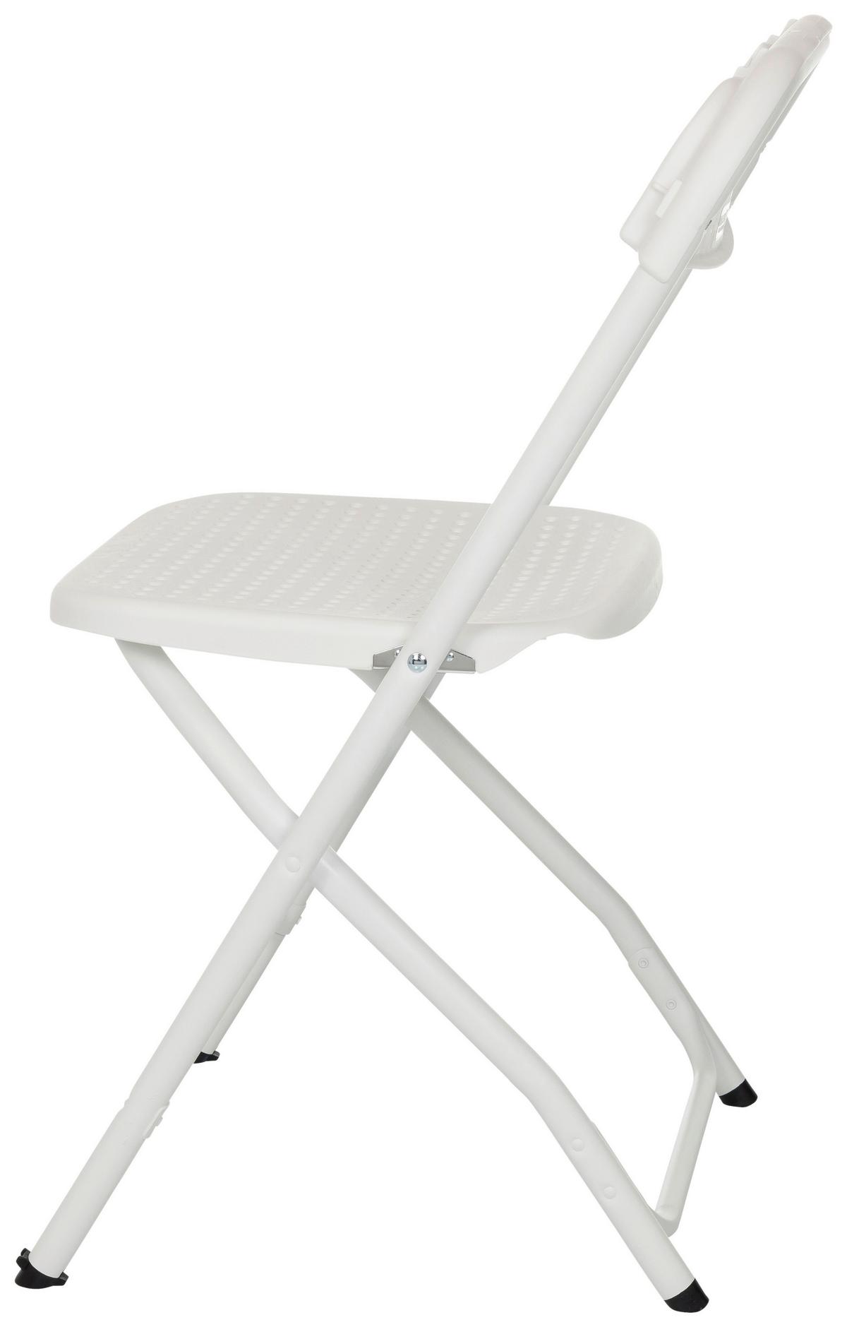 Zložljiv Stol Tudela Xxl Pro W, Bela - bela, Moderno, kovina/umetna masa (51/80/52cm) - MID.YOU