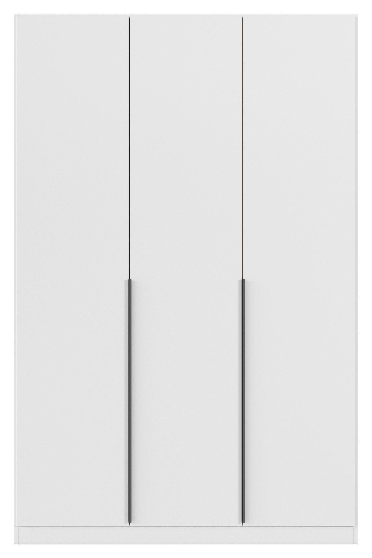 Ormar S Klasičnim Vratima Alabama - bijela/siva, Moderno, drvni materijal (136/229/54cm) - Modern Living