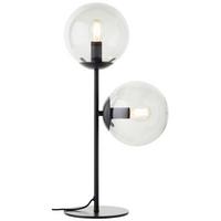 Tischleuchte Ariol Schwarz max. 25 Watt - Schwarz, Design, Glas/Metall (48,2/24/15cm) - Brilliant