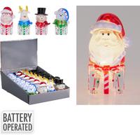 LED Karácsonyi Figura Xmas - többszínű, műanyag (5/9cm)