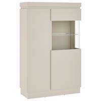 Vitrină Camira - cașmir, Basics, sticlă/material pe bază de lemn (103,6/163,5/40cm) - Modern Living
