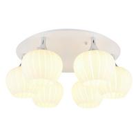 Deckenleuchte Maxy Opal/Chromfarben max. 40 Watt - Chromfarben/Opal, KONVENTIONELL, Glas/Metall (65/25,5cm) - Globo