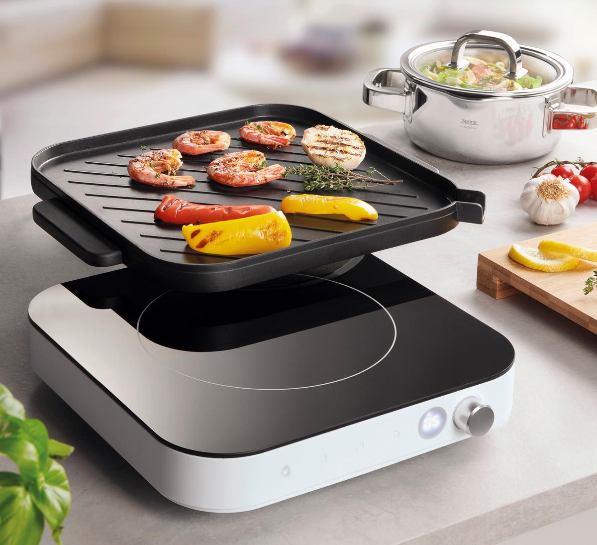 PŁYTA INDUKCYJNA 3128285901 - biały, Basics, tworzywo sztuczne/metal (33/28/8cm) - Spring