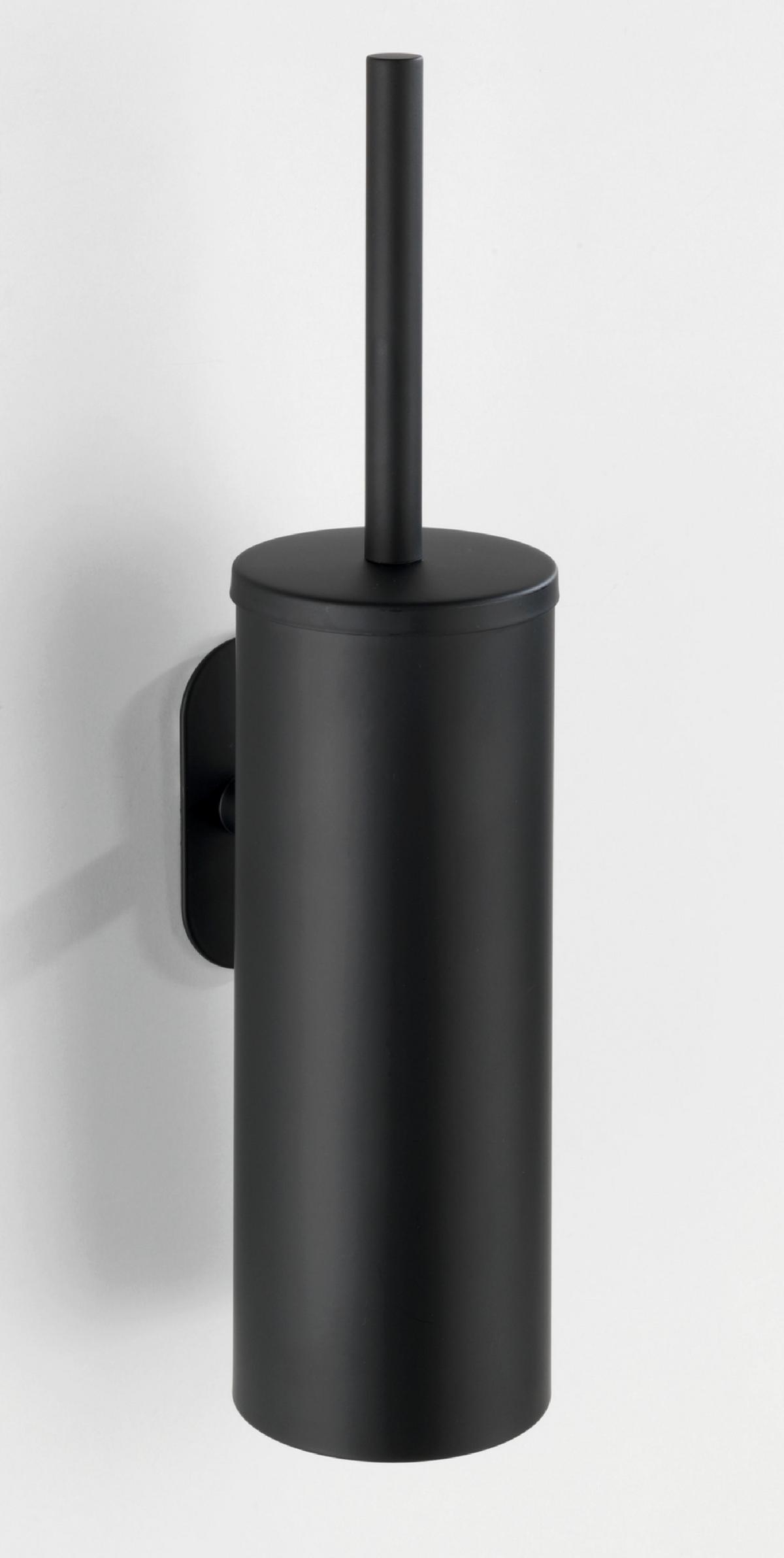 Garnitură perie WC Orea Black - negru, Modern, metal (9/39/12,5cm) - Wenko