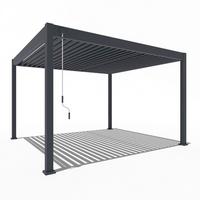 Pergola Superior, Antracit, 3,6x4m - barve grafita, Basics, kovina (360/255/400cm) - Gardenson