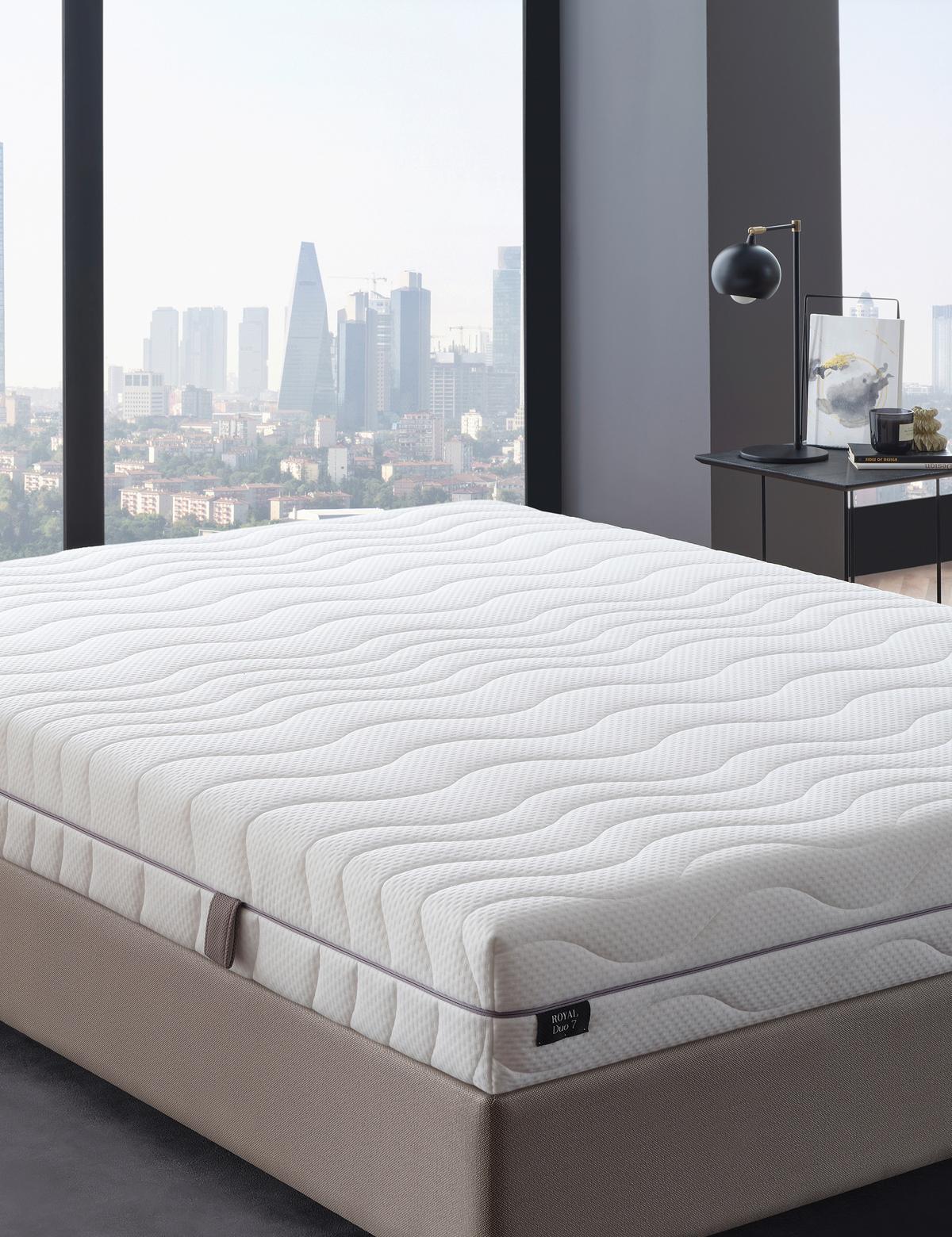Wendematratze Royal Duo 7 ca. 100x200 cm Weiß - Weiß, Basics, Textil (100/200cm) - Yatas