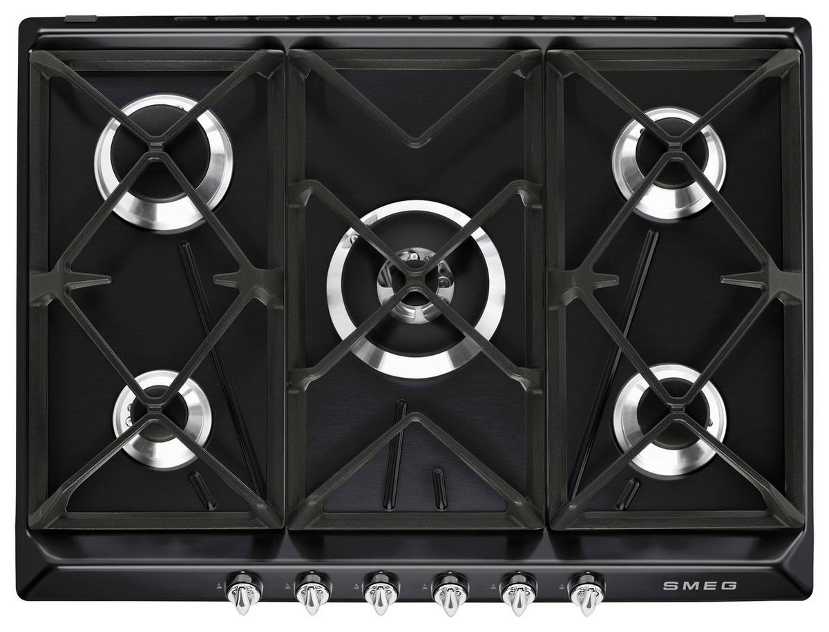 Gaskochfeld SR975NGHD - Schwarz (68,5/3,2/50cm) - SMEG