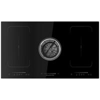 Induktionskochfeld IN4-DA-2FZA Schwarz - Schwarz, Basics, Glas (90/24,5/52cm) - PKM